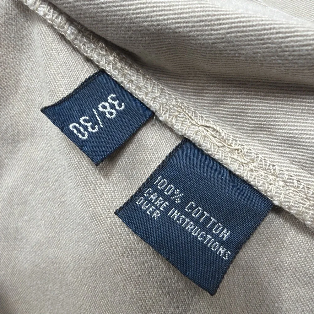 VTG Polo Ralph Lauren Chino‎ Pants 38 38x29 Beige Classic Straight Leg 90s Retro